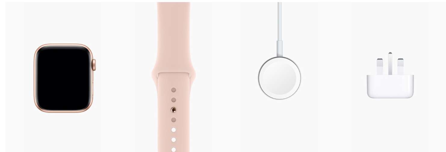 Apple Watch 4 (GPS) Gold Aluminium Case with Pink Sand Sport Band