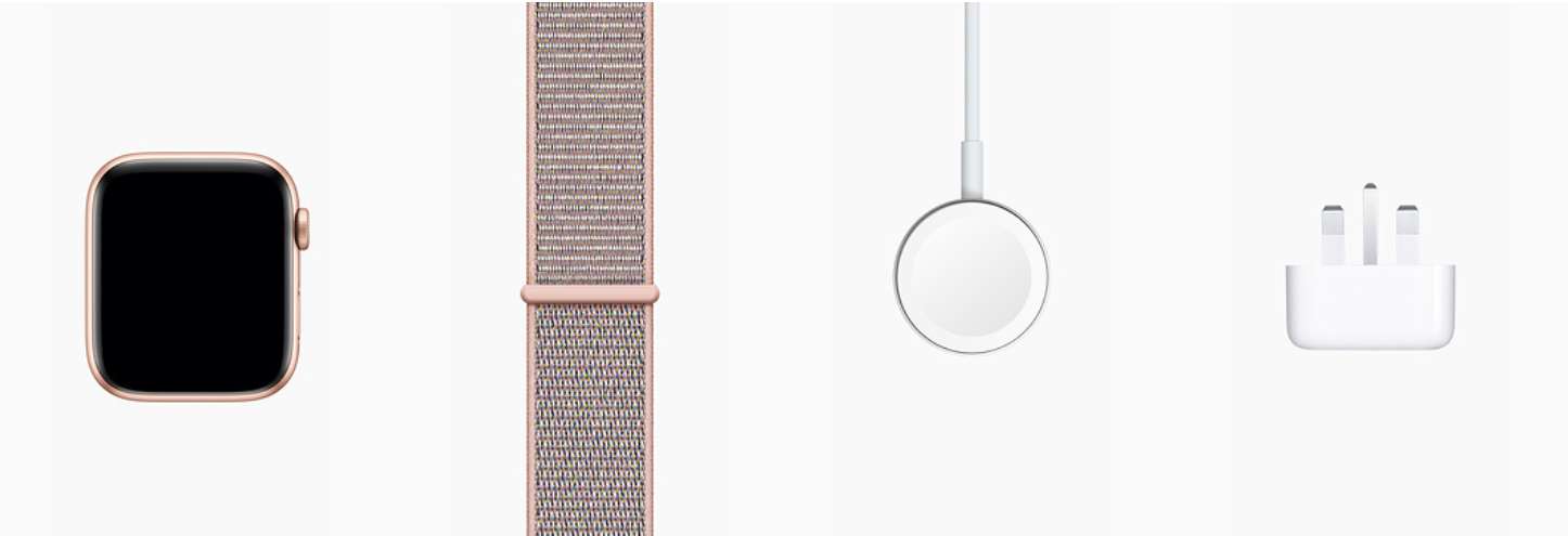 Apple Watch 4 (GPS + Cellular) Gold Aluminium Case with Pink Sand Sport Loop