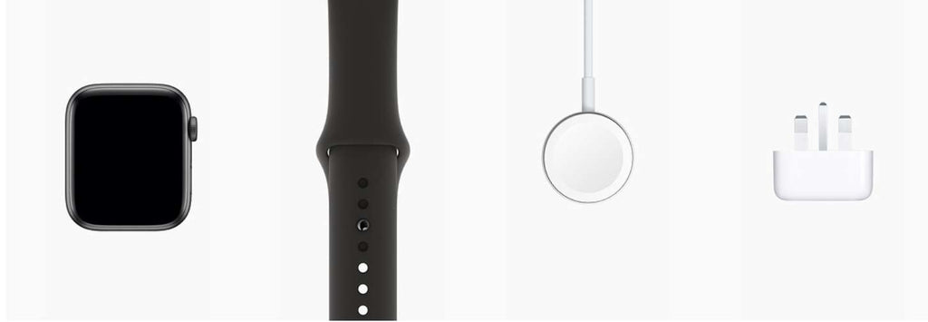 Apple Watch 4 (GPS) Space Grey Aluminium Case with Black Sport Band