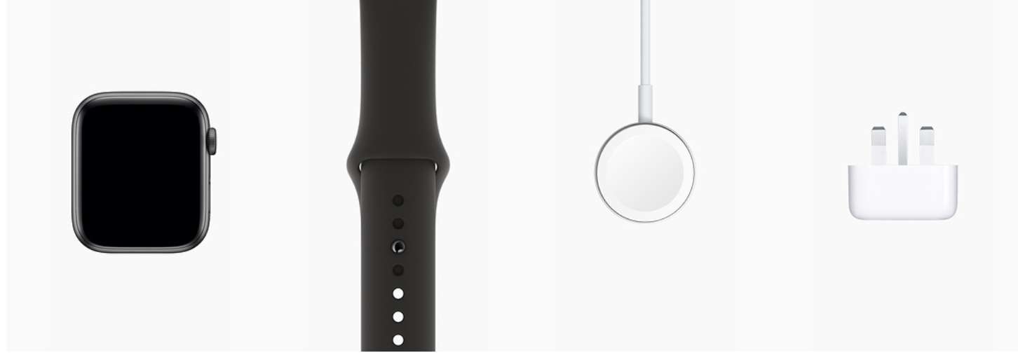 Apple Watch 4 (GPS) Space Grey Aluminium Case with Black Sport Band